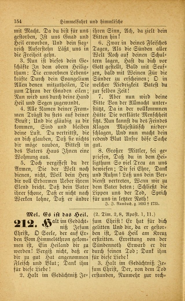 Deutsches Gesangbuch: für den Evangelisch-Lutherische Kirche in den Vereinigten Staaten herausgegen mit kirchlicher Genehmigung  page 208