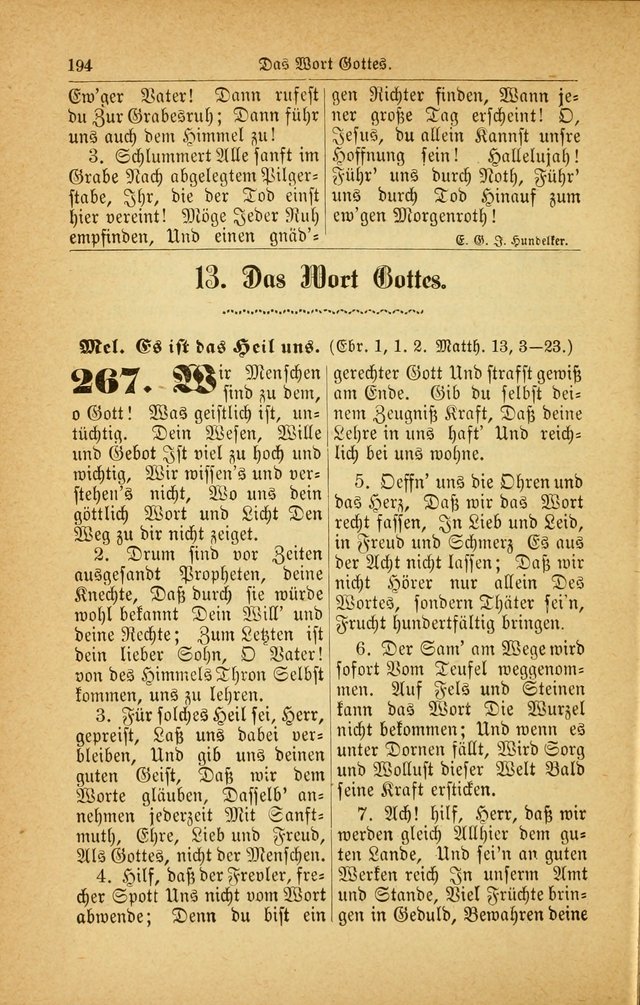 Deutsches Gesangbuch: für den Evangelisch-Lutherische Kirche in den Vereinigten Staaten herausgegen mit kirchlicher Genehmigung  page 248