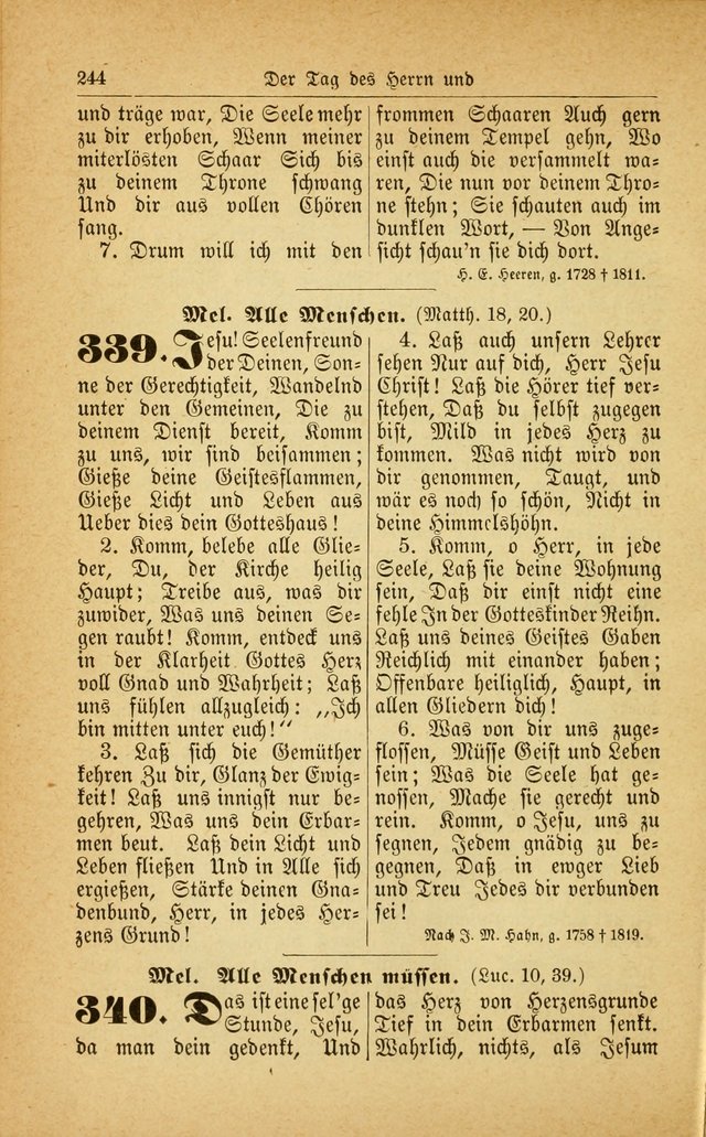 Deutsches Gesangbuch: für den Evangelisch-Lutherische Kirche in den Vereinigten Staaten herausgegen mit kirchlicher Genehmigung  page 298