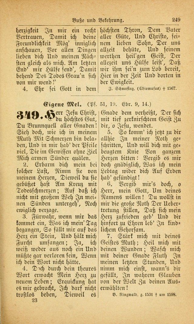 Deutsches Gesangbuch: für den Evangelisch-Lutherische Kirche in den Vereinigten Staaten herausgegen mit kirchlicher Genehmigung  page 303