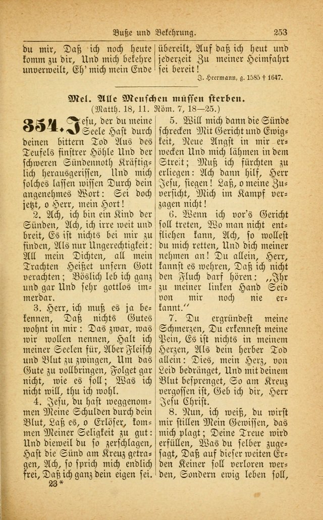 Deutsches Gesangbuch: für den Evangelisch-Lutherische Kirche in den Vereinigten Staaten herausgegen mit kirchlicher Genehmigung  page 307