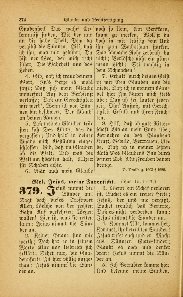 Deutsches Gesangbuch: für den Evangelisch-Lutherische Kirche in den Vereinigten Staaten herausgegen mit kirchlicher Genehmigung  page 328