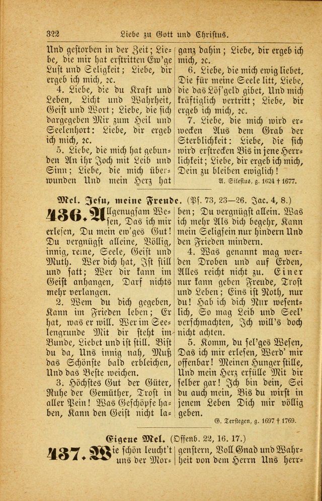 Deutsches Gesangbuch: für den Evangelisch-Lutherische Kirche in den Vereinigten Staaten herausgegen mit kirchlicher Genehmigung  page 376