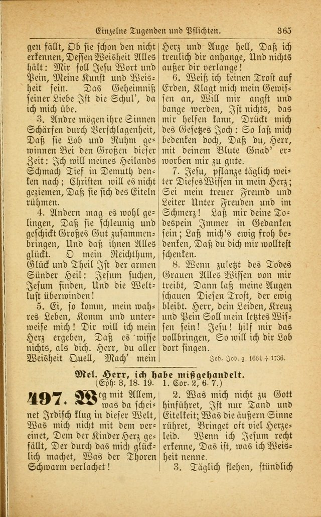 Deutsches Gesangbuch: für den Evangelisch-Lutherische Kirche in den Vereinigten Staaten herausgegen mit kirchlicher Genehmigung  page 419