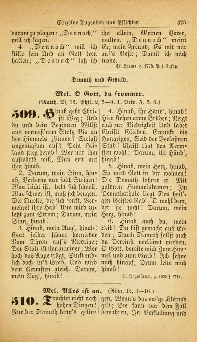 Deutsches Gesangbuch: für den Evangelisch-Lutherische Kirche in den Vereinigten Staaten herausgegen mit kirchlicher Genehmigung  page 429