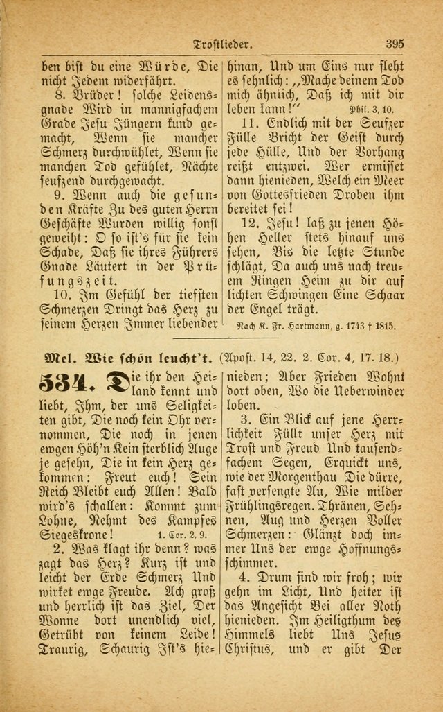 Deutsches Gesangbuch: für den Evangelisch-Lutherische Kirche in den Vereinigten Staaten herausgegen mit kirchlicher Genehmigung  page 449