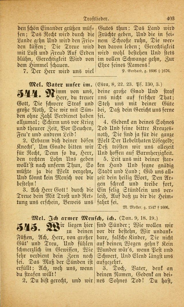 Deutsches Gesangbuch: für den Evangelisch-Lutherische Kirche in den Vereinigten Staaten herausgegen mit kirchlicher Genehmigung  page 457