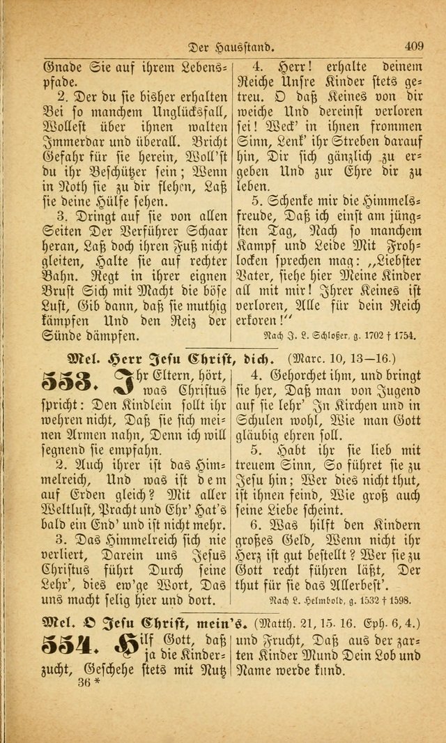 Deutsches Gesangbuch: für den Evangelisch-Lutherische Kirche in den Vereinigten Staaten herausgegen mit kirchlicher Genehmigung  page 463