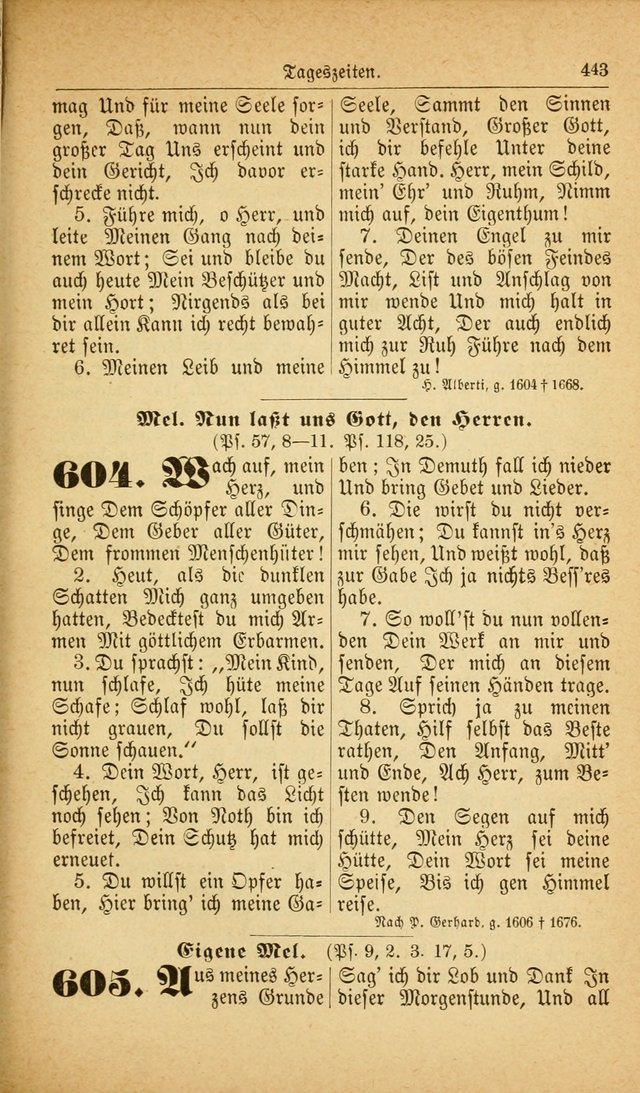 Deutsches Gesangbuch: für den Evangelisch-Lutherische Kirche in den Vereinigten Staaten herausgegen mit kirchlicher Genehmigung  page 497