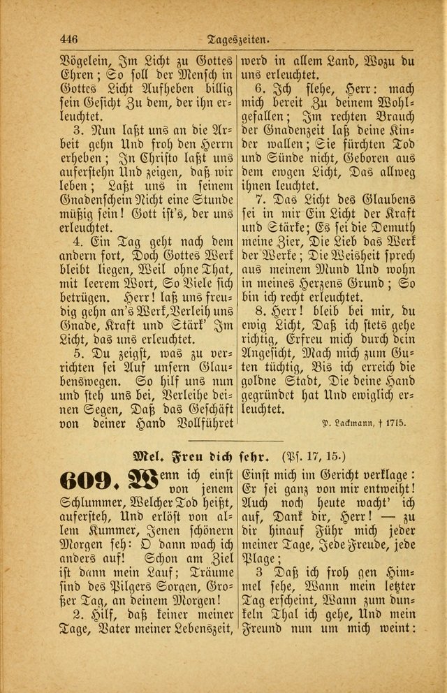 Deutsches Gesangbuch: für den Evangelisch-Lutherische Kirche in den Vereinigten Staaten herausgegen mit kirchlicher Genehmigung  page 500