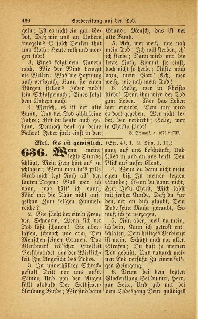 Deutsches Gesangbuch: für den Evangelisch-Lutherische Kirche in den Vereinigten Staaten herausgegen mit kirchlicher Genehmigung  page 520