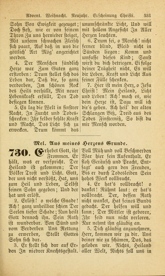 Deutsches Gesangbuch: für den Evangelisch-Lutherische Kirche in den Vereinigten Staaten herausgegen mit kirchlicher Genehmigung  page 585