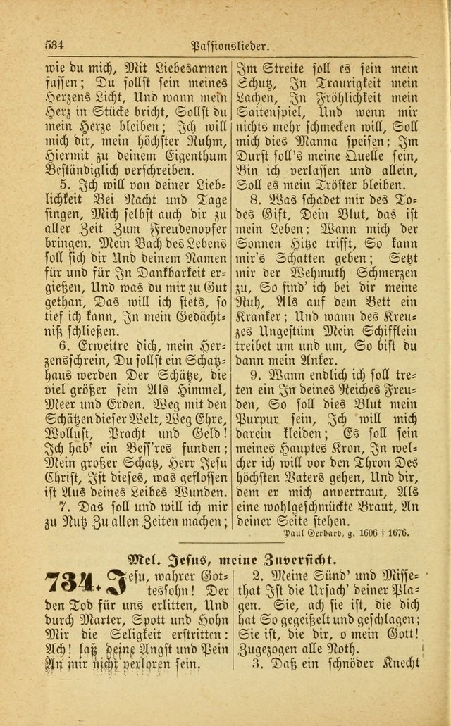 Deutsches Gesangbuch: für den Evangelisch-Lutherische Kirche in den Vereinigten Staaten herausgegen mit kirchlicher Genehmigung  page 588