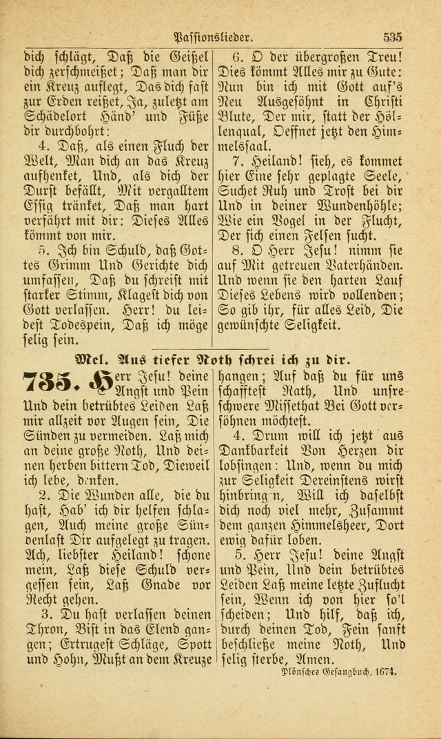 Deutsches Gesangbuch: für den Evangelisch-Lutherische Kirche in den Vereinigten Staaten herausgegen mit kirchlicher Genehmigung  page 589