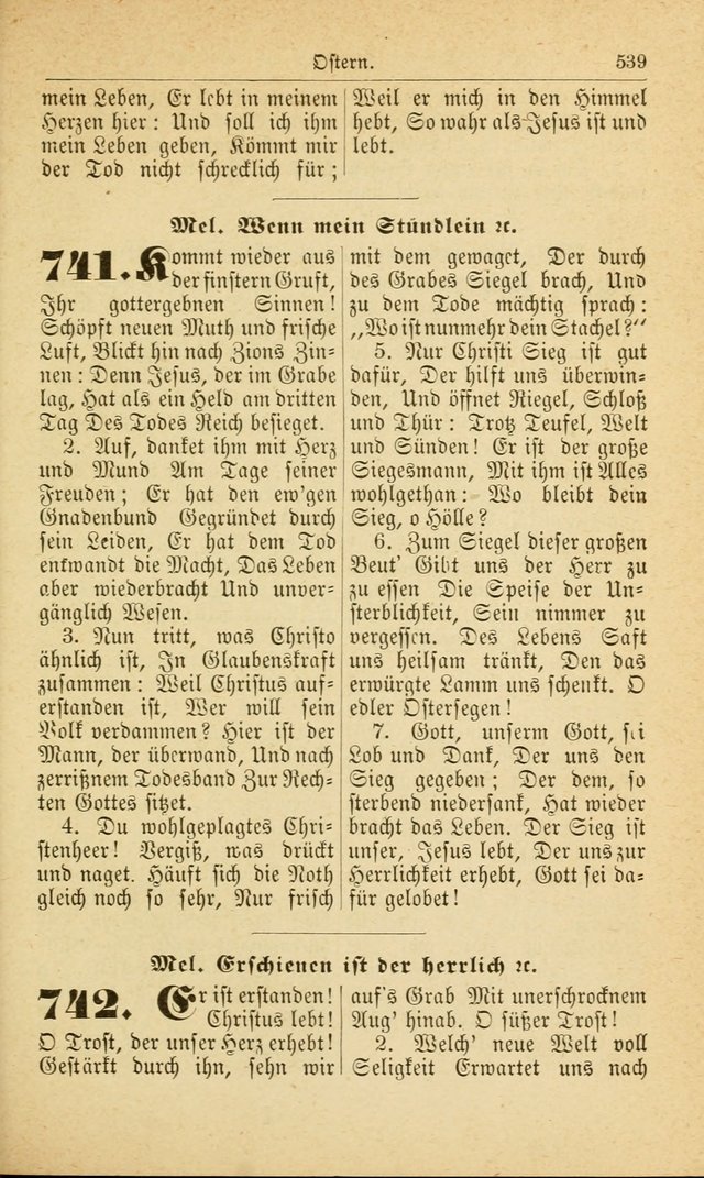 Deutsches Gesangbuch: für den Evangelisch-Lutherische Kirche in den Vereinigten Staaten herausgegen mit kirchlicher Genehmigung  page 593