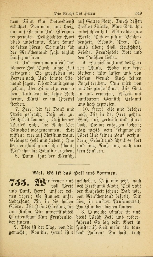 Deutsches Gesangbuch: für den Evangelisch-Lutherische Kirche in den Vereinigten Staaten herausgegen mit kirchlicher Genehmigung  page 603