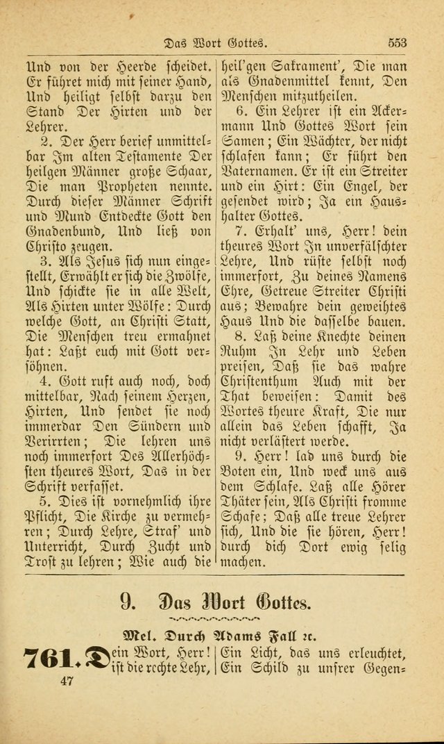 Deutsches Gesangbuch: für den Evangelisch-Lutherische Kirche in den Vereinigten Staaten herausgegen mit kirchlicher Genehmigung  page 607