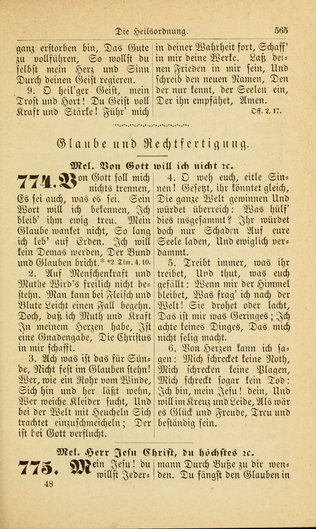 Deutsches Gesangbuch: für den Evangelisch-Lutherische Kirche in den Vereinigten Staaten herausgegen mit kirchlicher Genehmigung  page 619