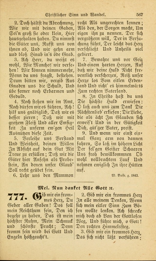 Deutsches Gesangbuch: für den Evangelisch-Lutherische Kirche in den Vereinigten Staaten herausgegen mit kirchlicher Genehmigung  page 621