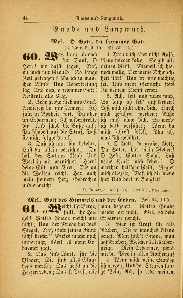 Deutsches Gesangbuch: für den Evangelisch-Lutherische Kirche in den Vereinigten Staaten herausgegen mit kirchlicher Genehmigung  page 98