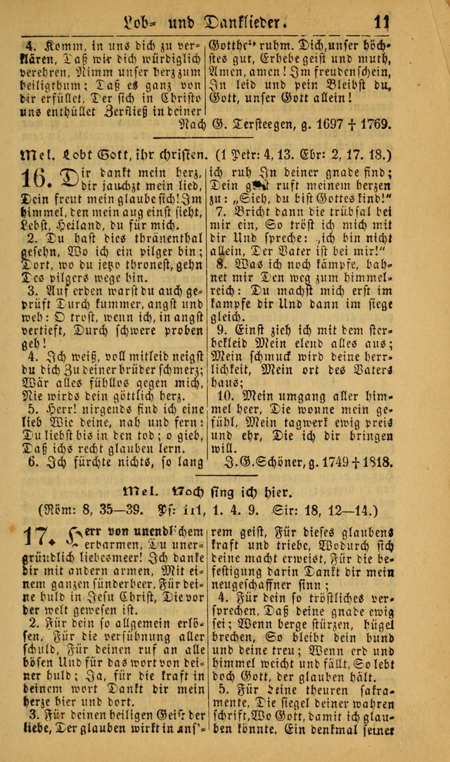 Deutsches Gesangbuch für die Evangelisch-Luterische Kirche in den Vereinigten Staaten: herausgegeben mit kirchlicher Genehmigung (22nd aufl.) page 11