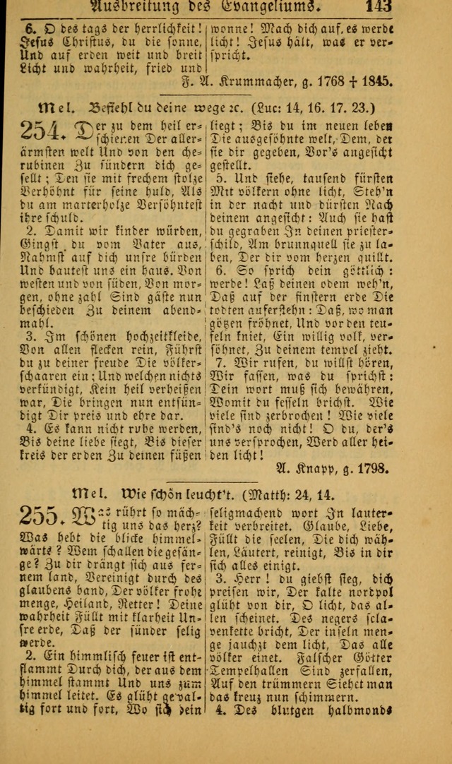 Deutsches Gesangbuch für die Evangelisch-Luterische Kirche in den Vereinigten Staaten: herausgegeben mit kirchlicher Genehmigung (22nd aufl.) page 145