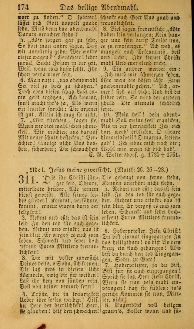 Deutsches Gesangbuch für die Evangelisch-Luterische Kirche in den Vereinigten Staaten: herausgegeben mit kirchlicher Genehmigung (22nd aufl.) page 176