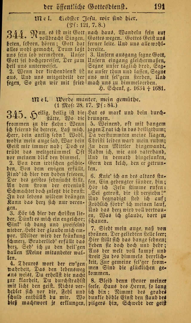 Deutsches Gesangbuch für die Evangelisch-Luterische Kirche in den Vereinigten Staaten: herausgegeben mit kirchlicher Genehmigung (22nd aufl.) page 193