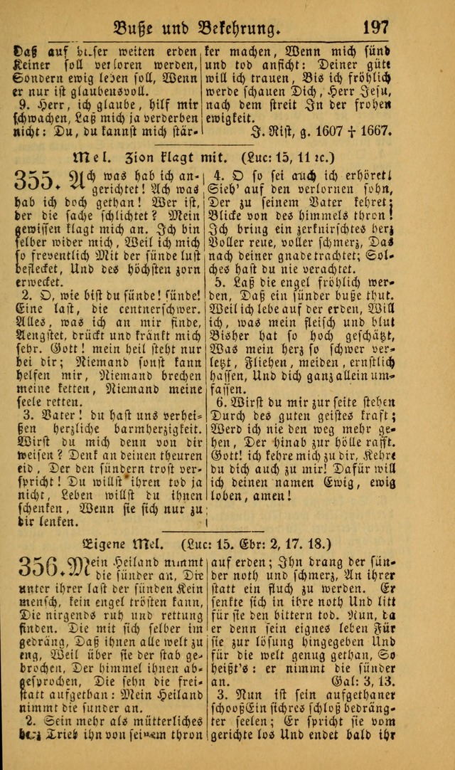 Deutsches Gesangbuch für die Evangelisch-Luterische Kirche in den Vereinigten Staaten: herausgegeben mit kirchlicher Genehmigung (22nd aufl.) page 199