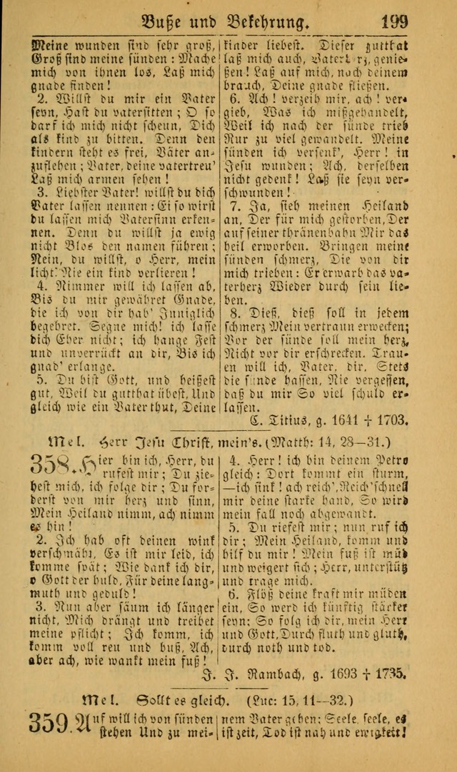 Deutsches Gesangbuch für die Evangelisch-Luterische Kirche in den Vereinigten Staaten: herausgegeben mit kirchlicher Genehmigung (22nd aufl.) page 201