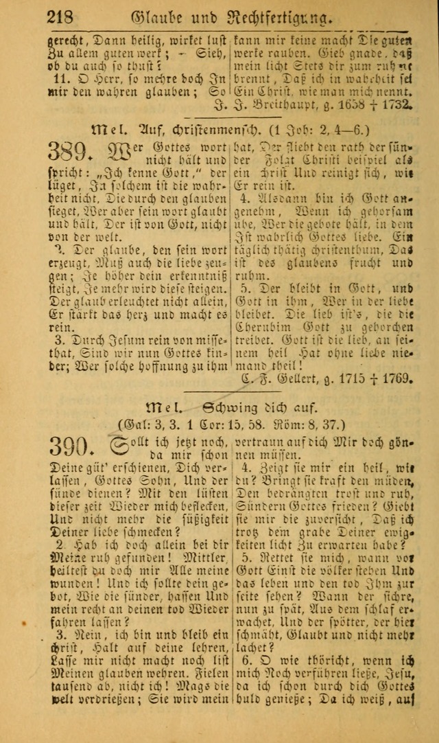 Deutsches Gesangbuch für die Evangelisch-Luterische Kirche in den Vereinigten Staaten: herausgegeben mit kirchlicher Genehmigung (22nd aufl.) page 220