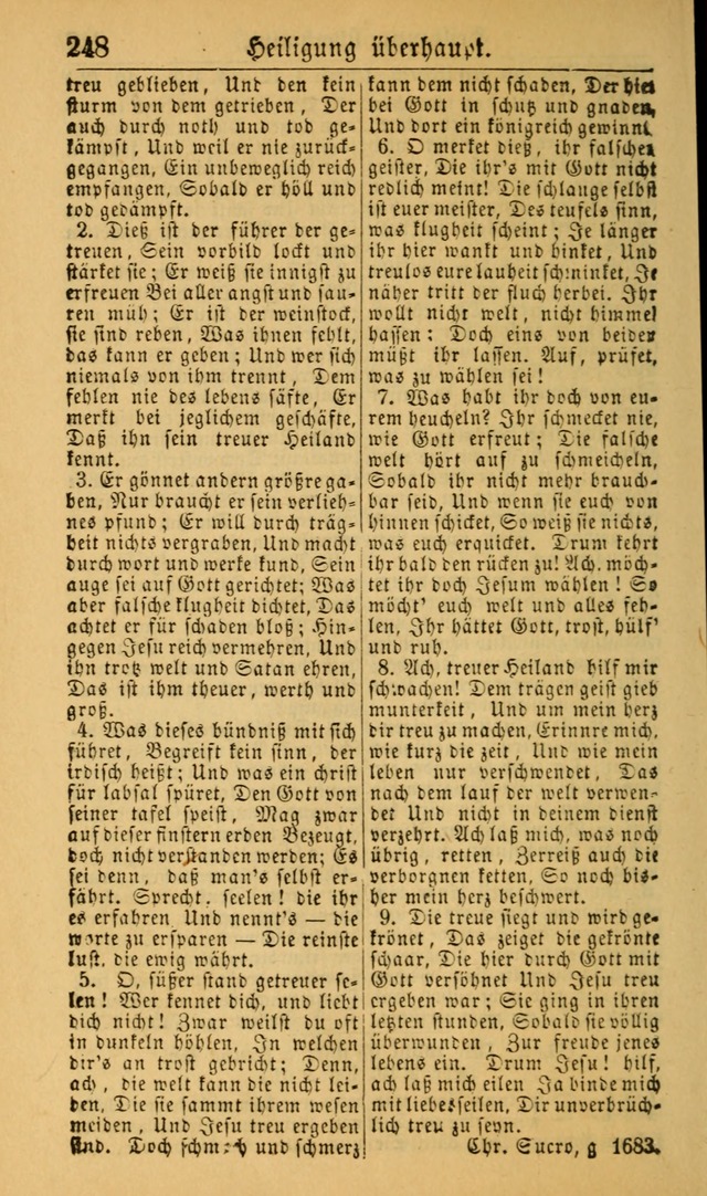 Deutsches Gesangbuch für die Evangelisch-Luterische Kirche in den Vereinigten Staaten: herausgegeben mit kirchlicher Genehmigung (22nd aufl.) page 250