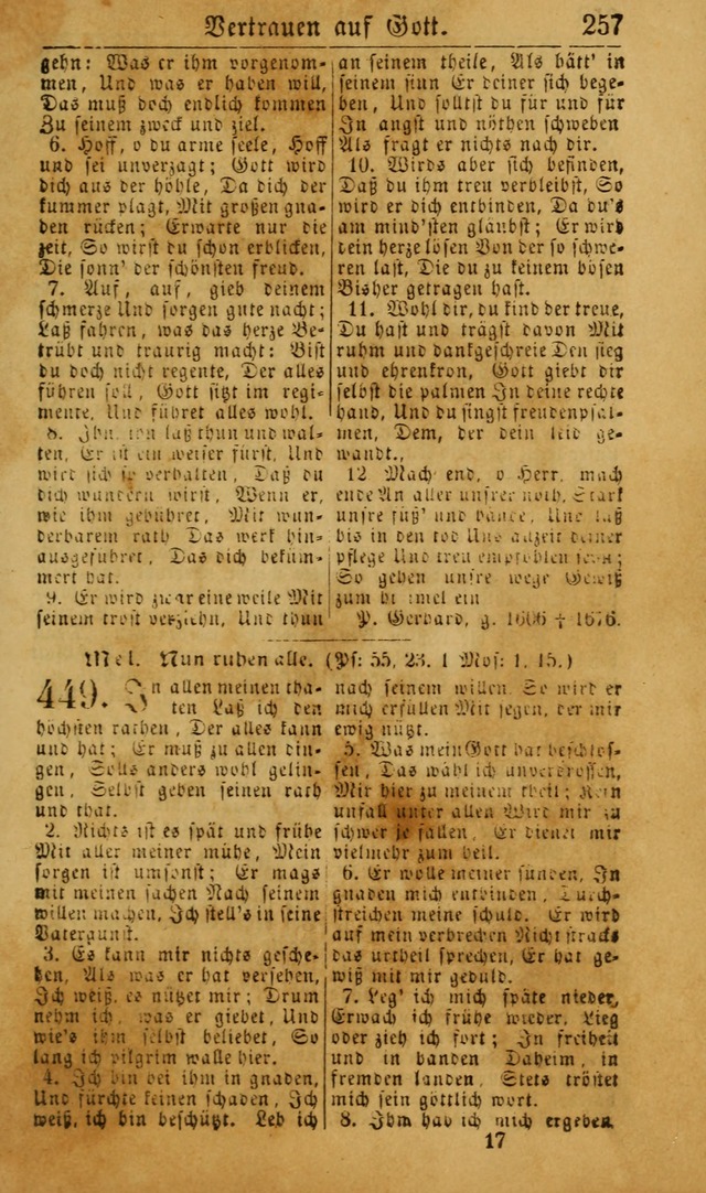 Deutsches Gesangbuch für die Evangelisch-Luterische Kirche in den Vereinigten Staaten: herausgegeben mit kirchlicher Genehmigung (22nd aufl.) page 259