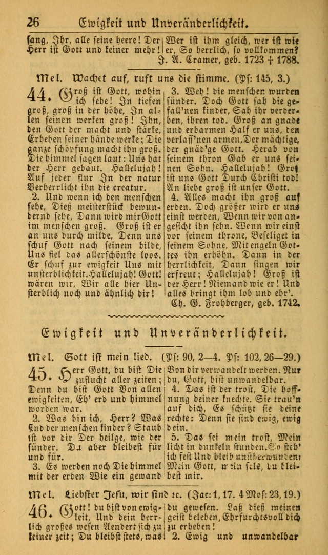 Deutsches Gesangbuch für die Evangelisch-Luterische Kirche in den Vereinigten Staaten: herausgegeben mit kirchlicher Genehmigung (22nd aufl.) page 26