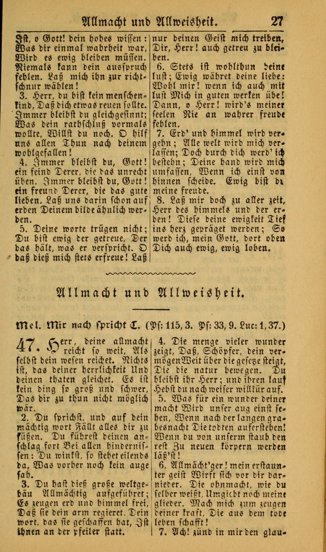 Deutsches Gesangbuch für die Evangelisch-Luterische Kirche in den Vereinigten Staaten: herausgegeben mit kirchlicher Genehmigung (22nd aufl.) page 27