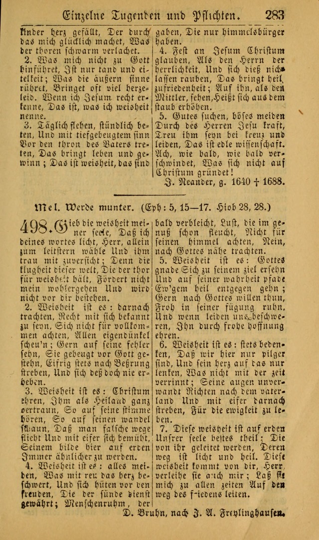 Deutsches Gesangbuch für die Evangelisch-Luterische Kirche in den Vereinigten Staaten: herausgegeben mit kirchlicher Genehmigung (22nd aufl.) page 285