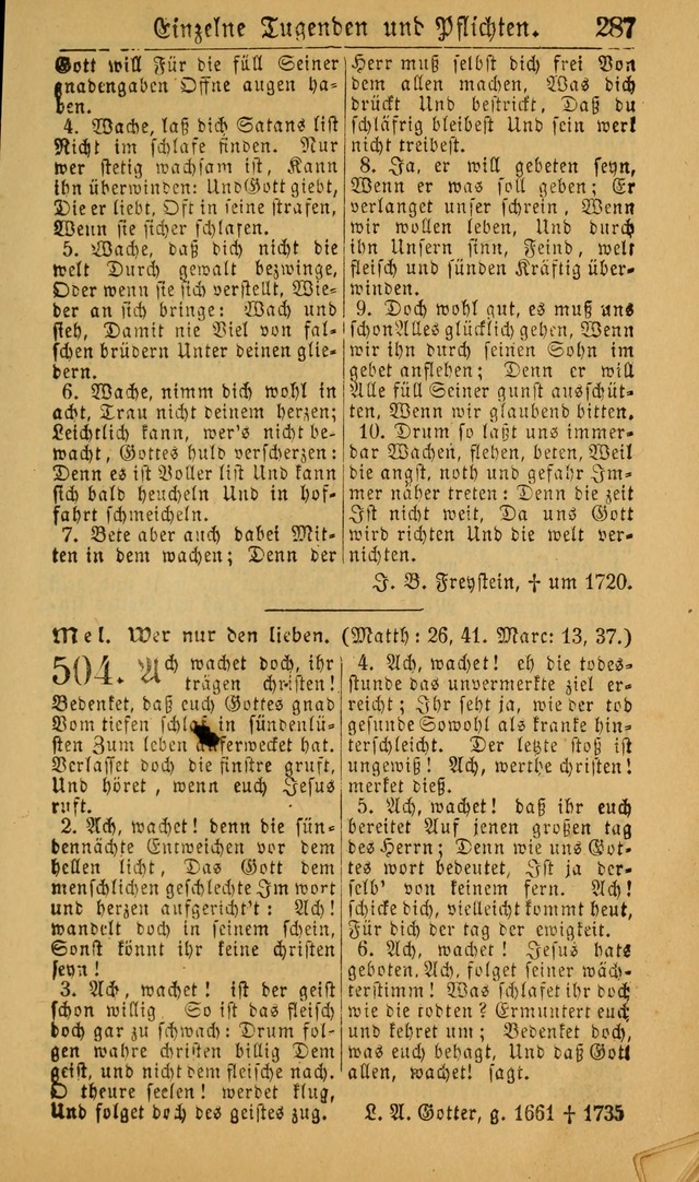 Deutsches Gesangbuch für die Evangelisch-Luterische Kirche in den Vereinigten Staaten: herausgegeben mit kirchlicher Genehmigung (22nd aufl.) page 289