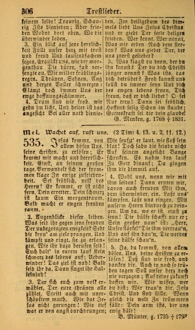 Deutsches Gesangbuch für die Evangelisch-Luterische Kirche in den Vereinigten Staaten: herausgegeben mit kirchlicher Genehmigung (22nd aufl.) page 308