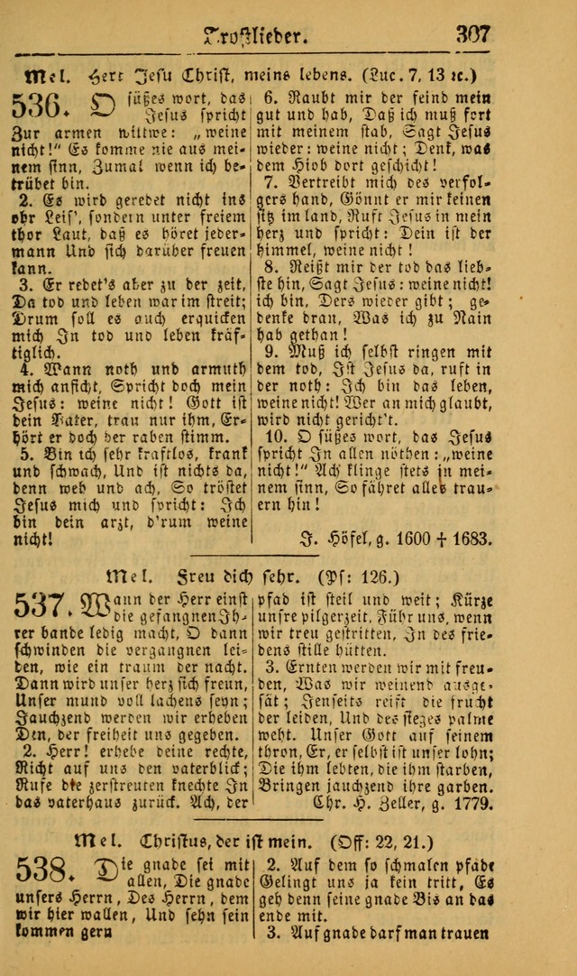 Deutsches Gesangbuch für die Evangelisch-Luterische Kirche in den Vereinigten Staaten: herausgegeben mit kirchlicher Genehmigung (22nd aufl.) page 309