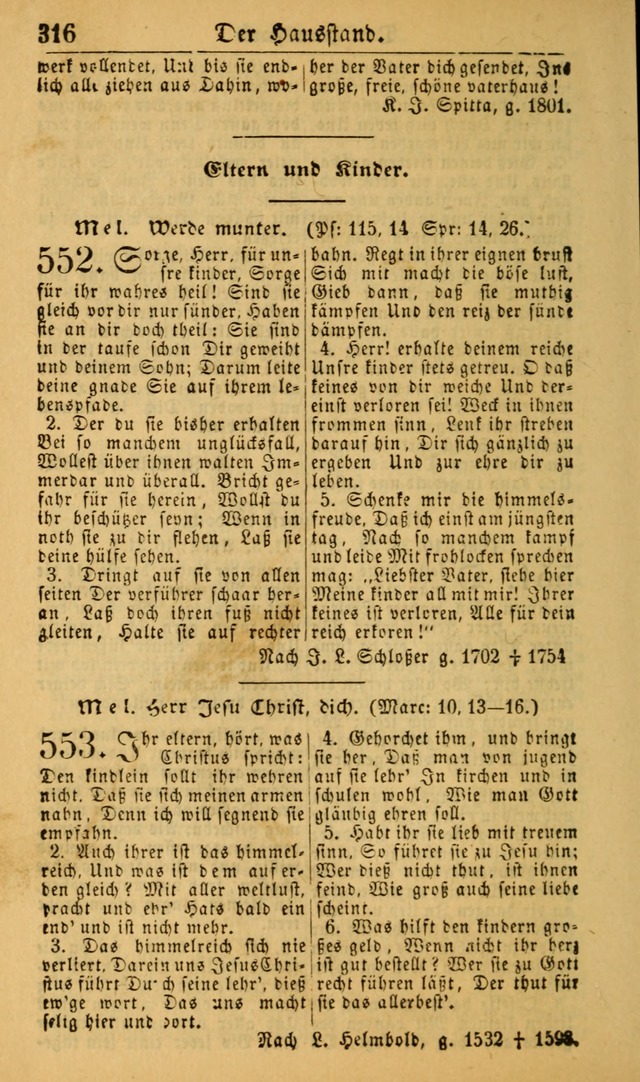 Deutsches Gesangbuch für die Evangelisch-Luterische Kirche in den Vereinigten Staaten: herausgegeben mit kirchlicher Genehmigung (22nd aufl.) page 318