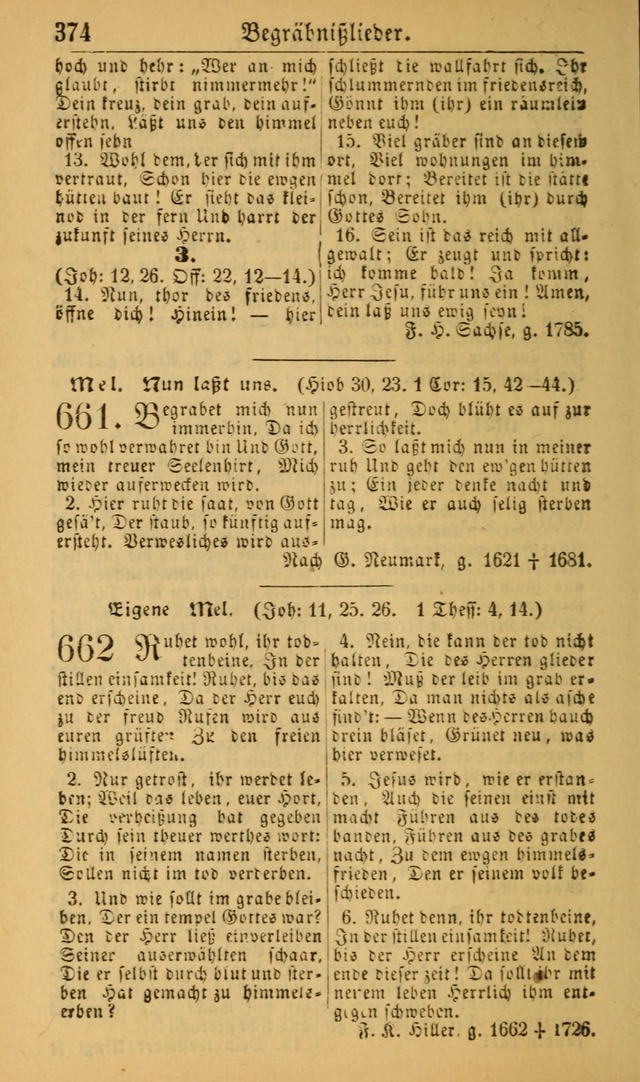 Deutsches Gesangbuch für die Evangelisch-Luterische Kirche in den Vereinigten Staaten: herausgegeben mit kirchlicher Genehmigung (22nd aufl.) page 376