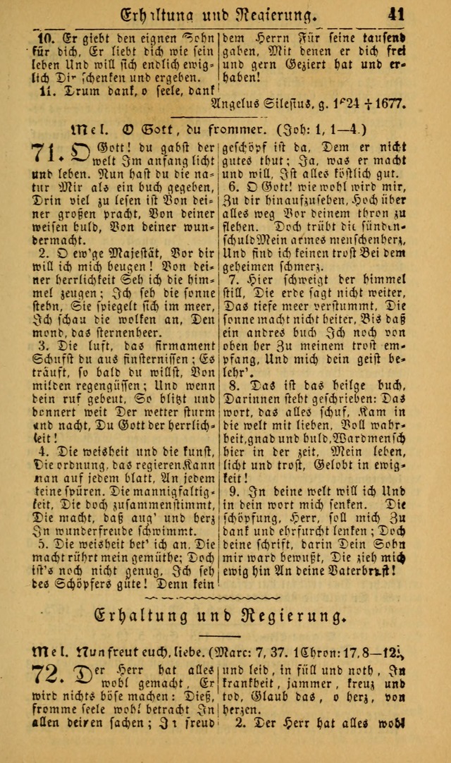 Deutsches Gesangbuch für die Evangelisch-Luterische Kirche in den Vereinigten Staaten: herausgegeben mit kirchlicher Genehmigung (22nd aufl.) page 41