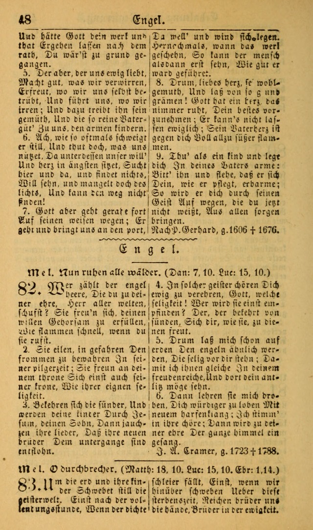 Deutsches Gesangbuch für die Evangelisch-Luterische Kirche in den Vereinigten Staaten: herausgegeben mit kirchlicher Genehmigung (22nd aufl.) page 48