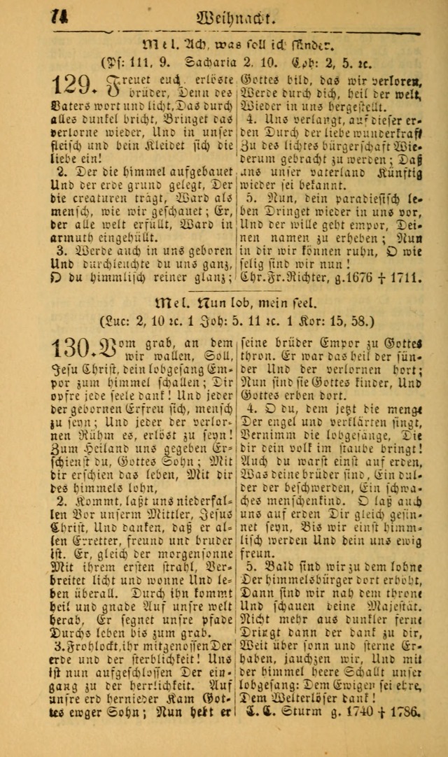 Deutsches Gesangbuch für die Evangelisch-Luterische Kirche in den Vereinigten Staaten: herausgegeben mit kirchlicher Genehmigung (22nd aufl.) page 74