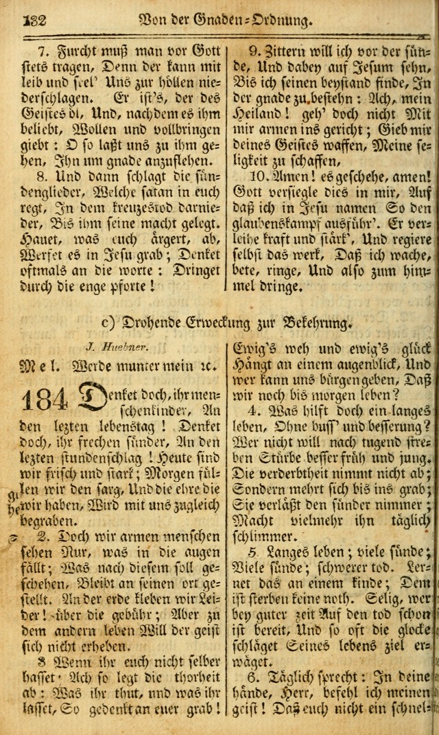 Das Gemeinschaftliche Gesangbuch: zum gottesdienstlichen Gebrauch der Lutherischen und Reformirten Gemeinden in Nord-America. (1st.. Aufl) page 132