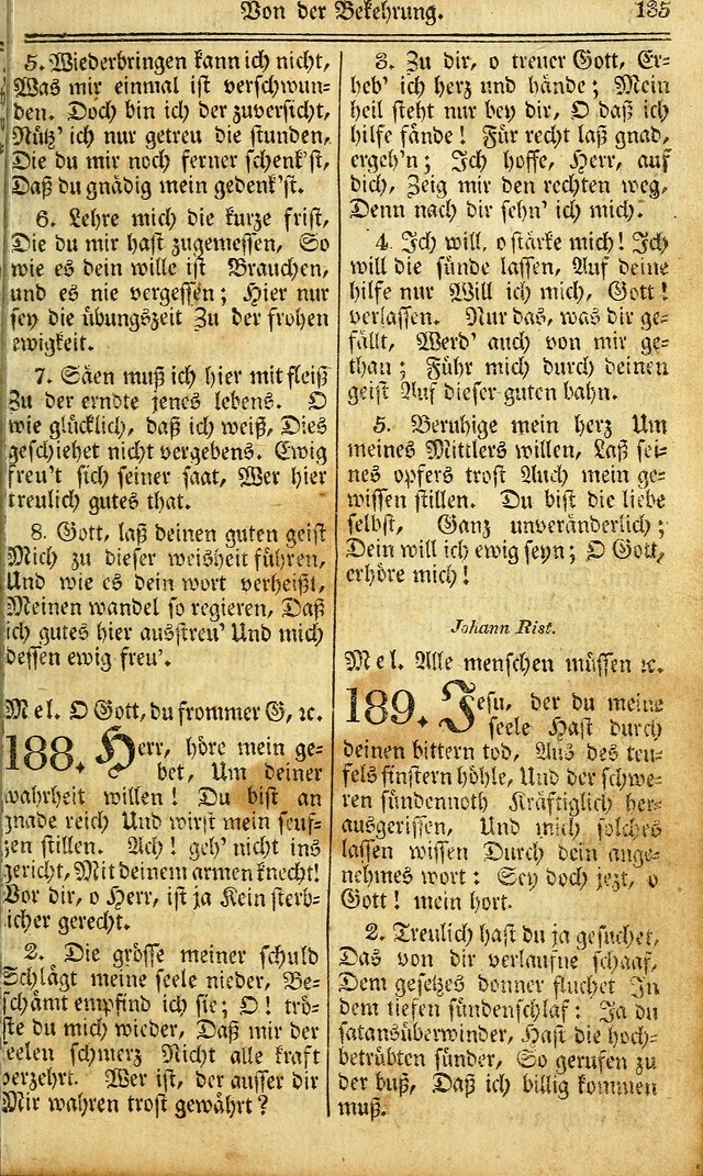 Das Gemeinschaftliche Gesangbuch: zum gottesdienstlichen Gebrauch der Lutherischen und Reformirten Gemeinden in Nord-America. (1st.. Aufl) page 135