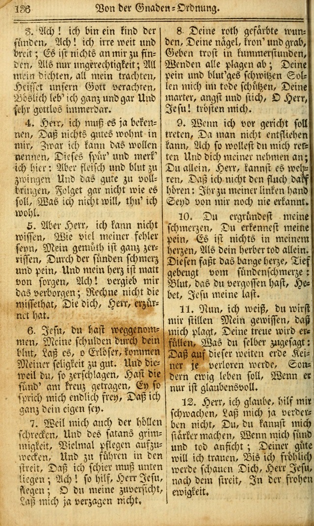 Das Gemeinschaftliche Gesangbuch: zum gottesdienstlichen Gebrauch der Lutherischen und Reformirten Gemeinden in Nord-America. (1st.. Aufl) page 136