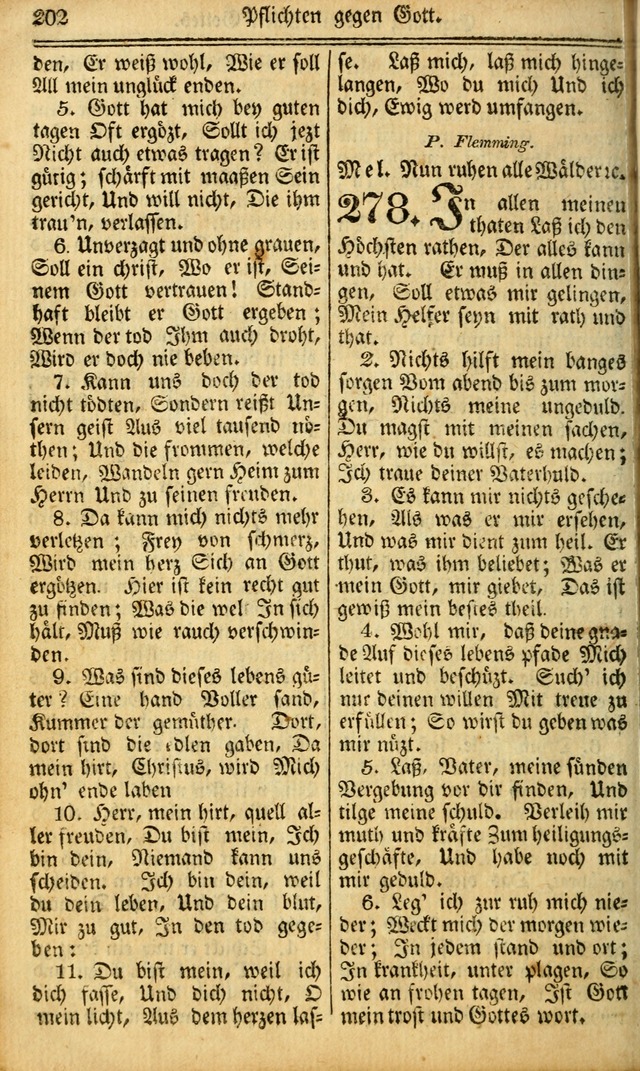 Das Gemeinschaftliche Gesangbuch: zum gottesdienstlichen Gebrauch der Lutherischen und Reformirten Gemeinden in Nord-America. (1st.. Aufl) page 202