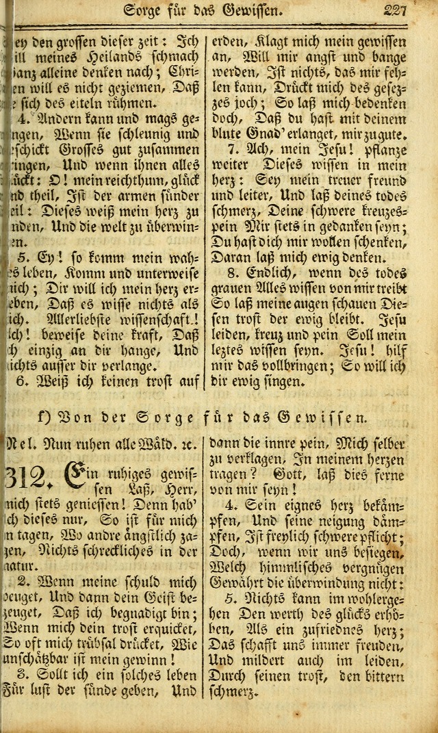 Das Gemeinschaftliche Gesangbuch: zum gottesdienstlichen Gebrauch der Lutherischen und Reformirten Gemeinden in Nord-America. (1st.. Aufl) page 227