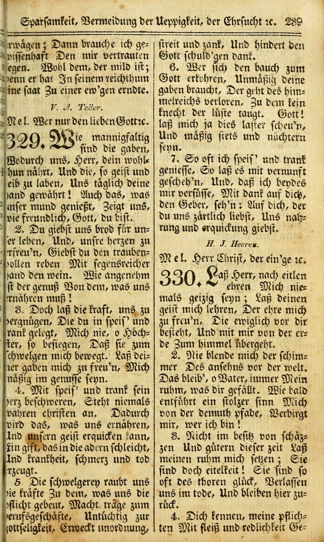 Das Gemeinschaftliche Gesangbuch: zum gottesdienstlichen Gebrauch der Lutherischen und Reformirten Gemeinden in Nord-America. (1st.. Aufl) page 239